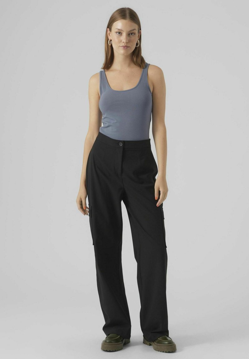 VERO MODA Vmmaxi My Soft Tank Top Stripe Jrs - Canotta Morbida A Righe Per Donna