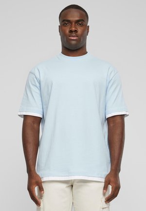 VISIBLE LAYER - T-paita - light blue white