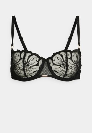 FLEURS HALF CUP BRA - Prancūziškoji liemenėlė - schwarz