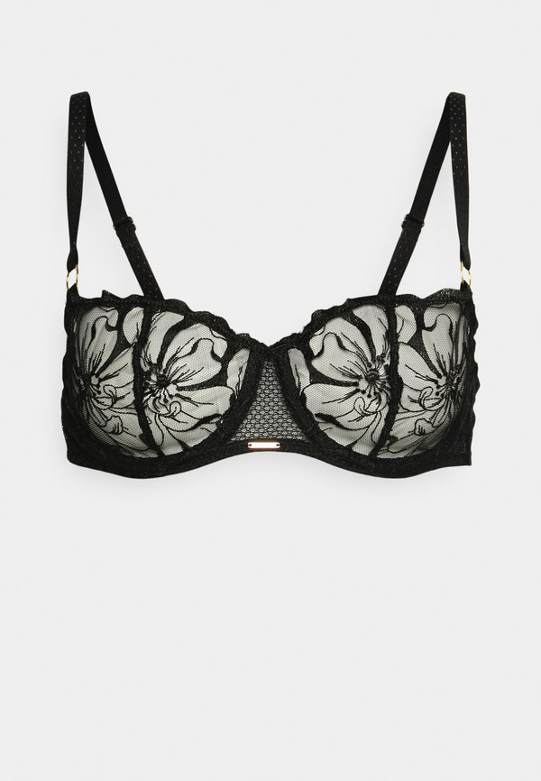 FLEURS HALF CUP BRA - Balconette bra - schwarz3