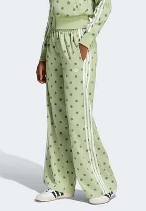 adidas Originals SATIN POLKA DOTS WIDE LEG PANT - Pantalones - magic lime