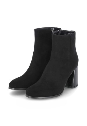 High heeled ankle boots - schwarz