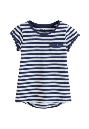 DAISY POCKET  - Nyomott mintás póló - navy white stripe