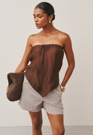 Next, 2 PACK - Shorts - navy chocolate gingham