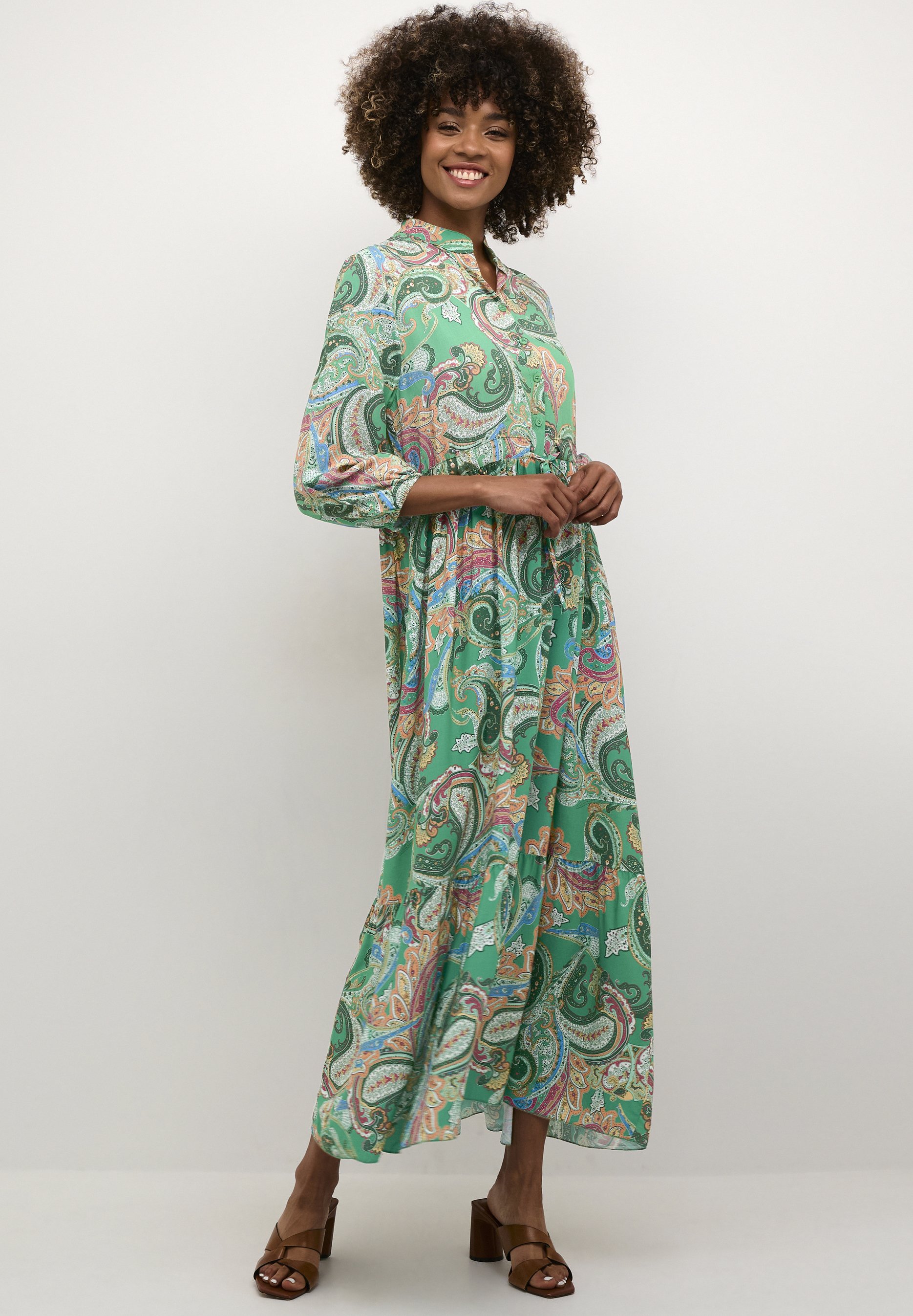 Cream CRAlora - Maxi dress - green paisley/green - Zalando
