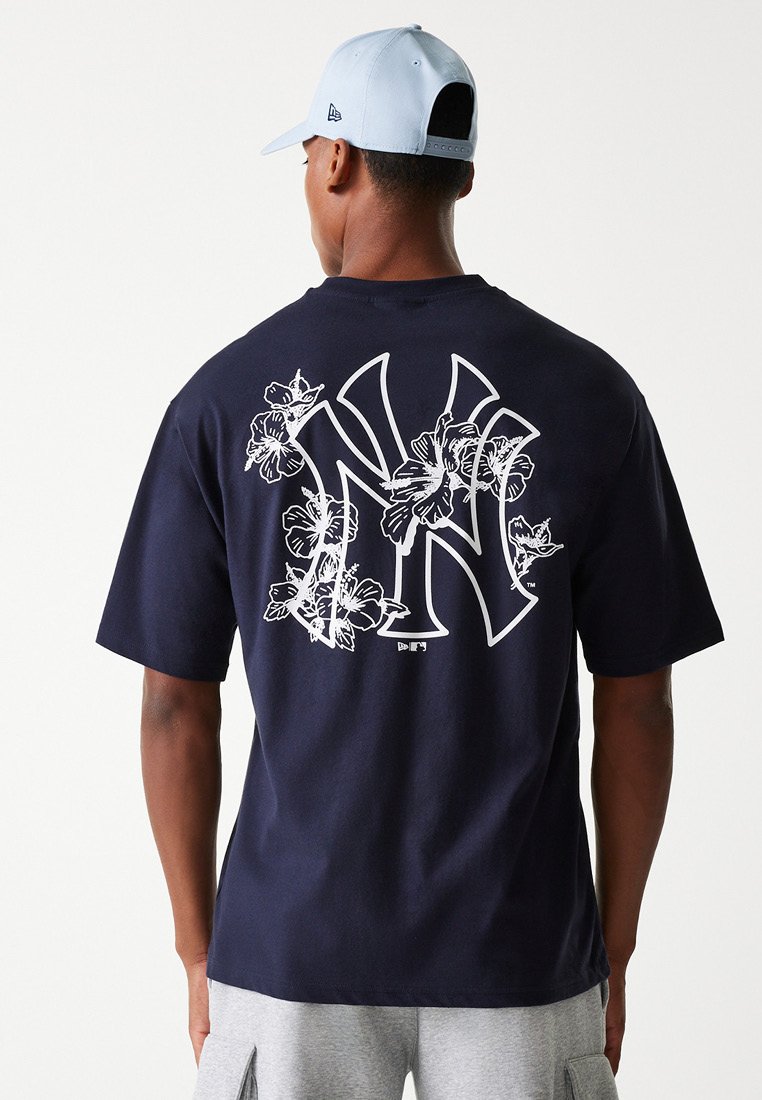 New Era MLB NEW YORK YANKEES FLORAL GRAPHIC TEE UNISEX - Klubu apģērbs - navy