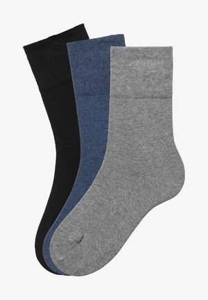 H.I.S 3 PACK - Socks - jeans schwarz grau meliert