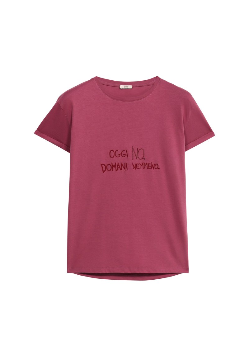 Maglietta Donna Maniche Corte Girocollo In Cotone: Morbida, Leggera E Stampata, Vestibilità Casual, Rosa Chiaro, Taglie Regolari Fino Alla XL - 4
