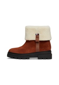 ROLL DOWN - Classic ankle boots - cognac brown