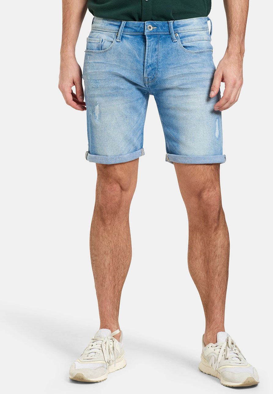 Refill by Shoeby Shorts - white/blue denim - Zalando.ie