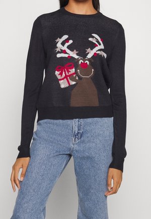 Strickpullover - black