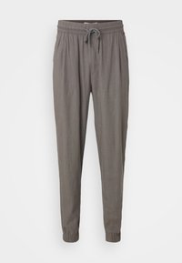 LINEN BLEND - Pantalon classique - dark grey