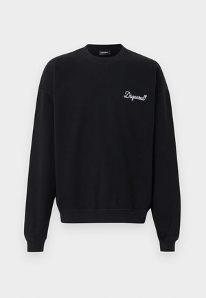 SIGNATURE RELAX FIT CREWNECK - Športni pulover - black