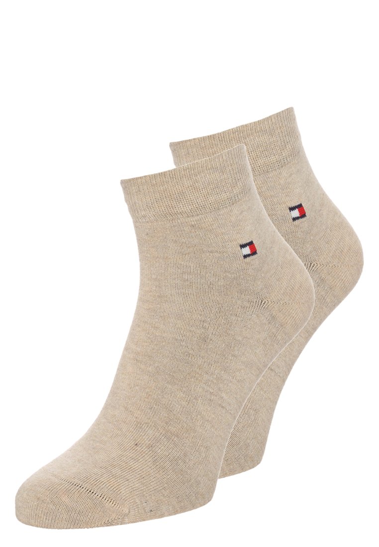 Tommy Hilfiger MEN QUARTER 2 PACK - Chaussettes - light beige melange