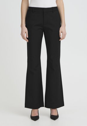 BINDY  PANTS BOOTCUT LEG - Bukser - black beauty
