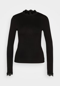Vero Moda VMROSA HIGHNECK - Topper langermet - black