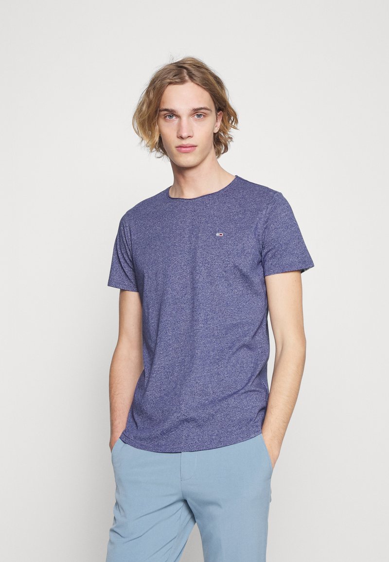 Tommy Jeans SLIM JASPE CREW NECK - T-shirt básica - dark aster