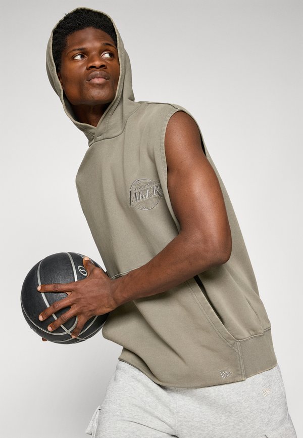 NBA LOS ANGELES LAKERS WASHED SLEEVELESS HOODIE - Club wear2