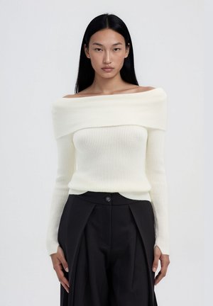 Terranova, MAGLIA TINTA UNITA - Maglione - bianco lana