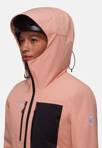 Mammut STONEY HS HOODED JACKET WOMEN SKIJACKET - Hardshelljacke - quartz dust-black