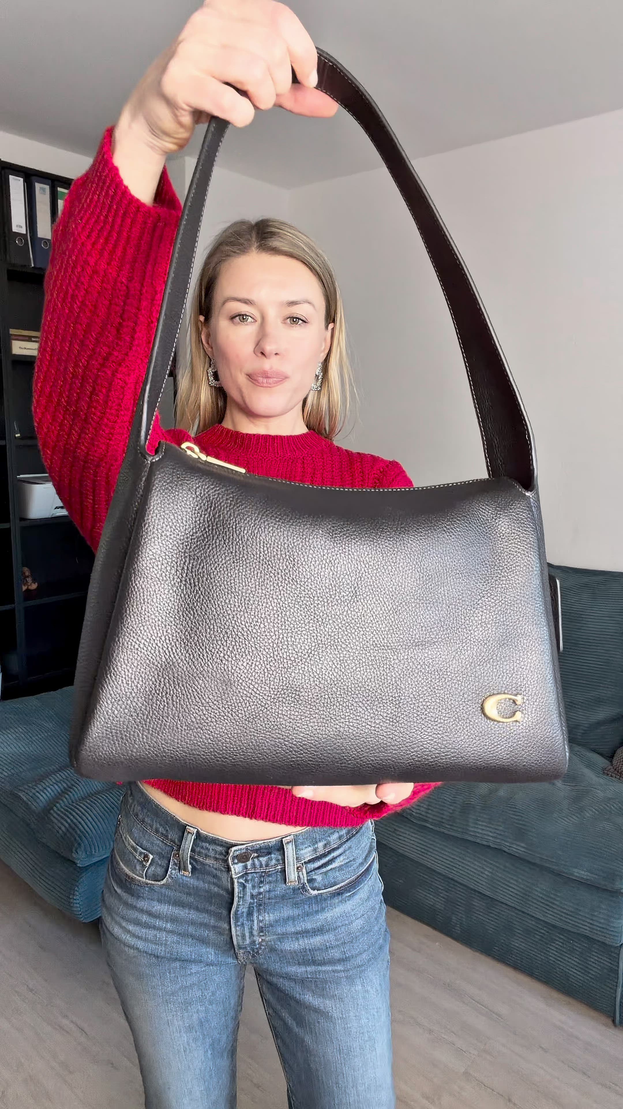 COACH LOLA SHOULDER BAG - Handbag - black - Zalando