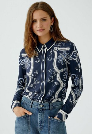 Overhemdblouse - dark blue