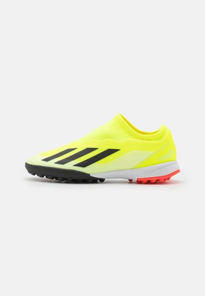X CRAZYFAST LEAGUE LL TF UNISEX - Botines de fútbol para césped - team solar yellow 2/core black/footwear white