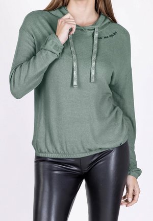 Trui - mottled green