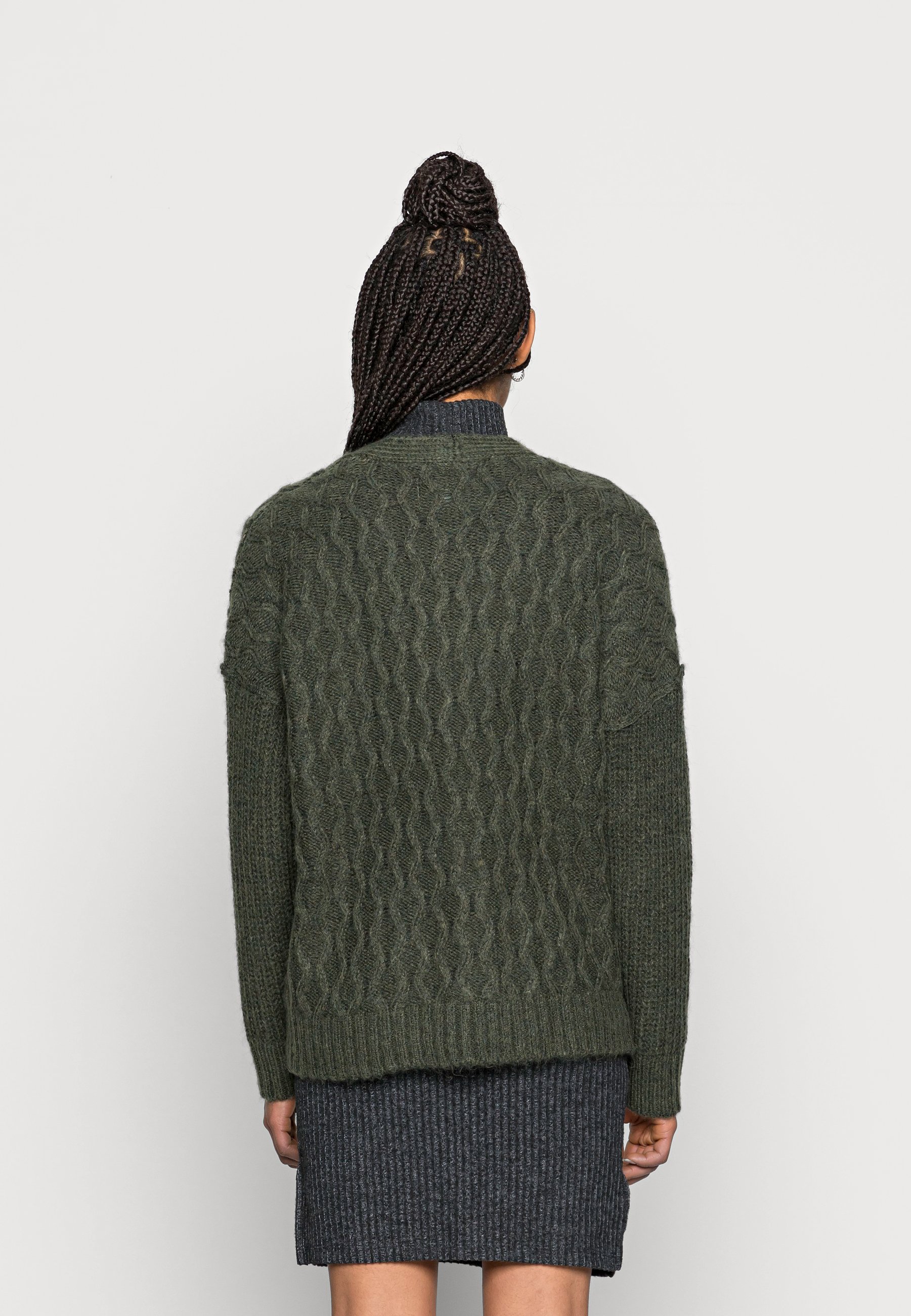 American Eagle CABLE BOYFRIEND CARDIGAN 