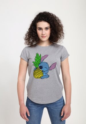 LILO & STITCH STITCH PINEAPPLE CHOMP - T-shirts print - light heather