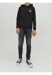 Jack & Jones Junior JJIGLENN JJORIGINAL - Džíny Slim Fit - black denim