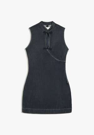 Bershka, DENIM MINI DRESS - Robe en jean - royal blue