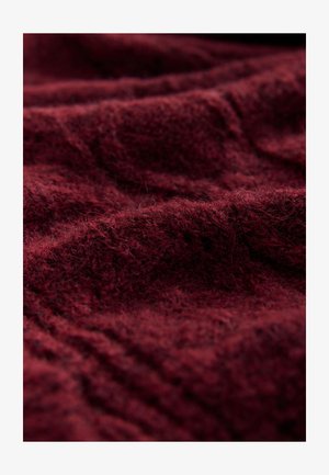 Laura Ashley REGULAR FIT - BUTTON THROUGH SCALLOP WITH A TOUCH - Cardigan - burgundy red