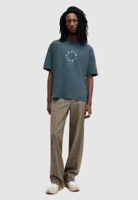 AllSaints TIERRA CREW - Print T-shirt - marine blue