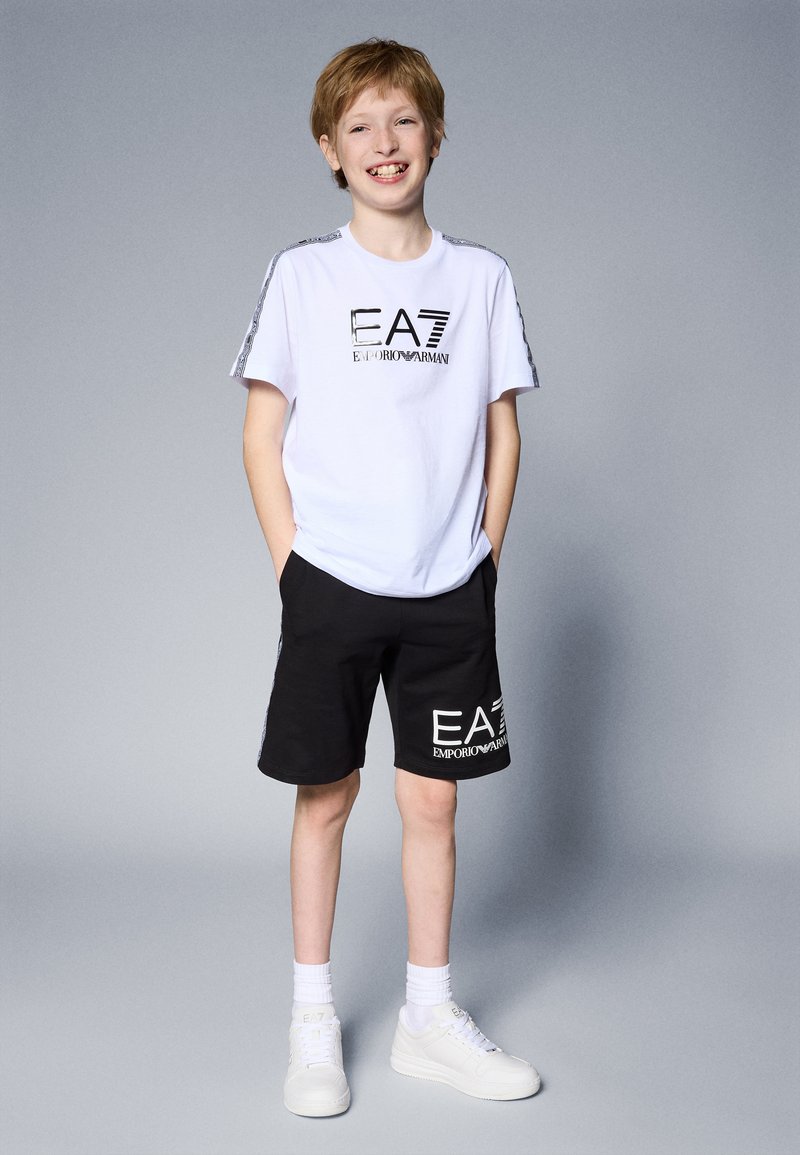 EA7 Emporio Armani KIDS TEE STYLE UNISEX Print T-shirt white