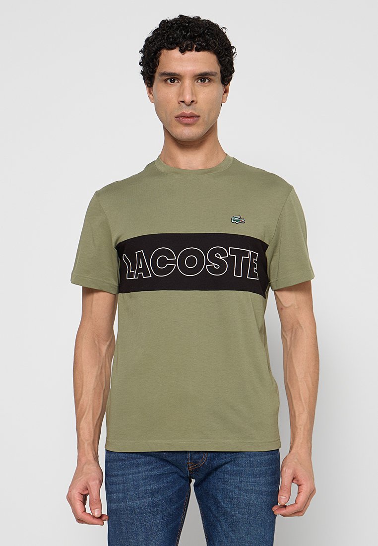 Lacoste T-shirt print zwart