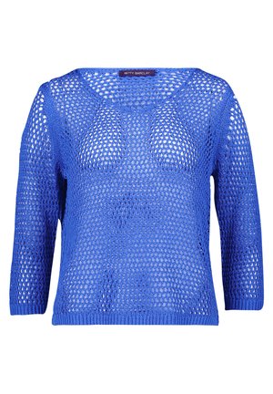 Betty Barclay, BETTY BARCLAY MIT 3/4 ARM LOCHSTRICK-PULLOVER - Pullover - adria blue