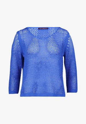 Betty Barclay, BETTY BARCLAY MIT 3/4 ARM LOCHSTRICK-PULLOVER - Pullover - adria blue