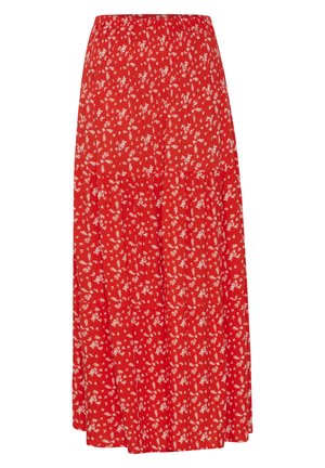 b.young BYMmjoella - Maksi sijonas - fiery red mix