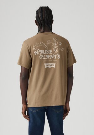 Print T-shirt - beige