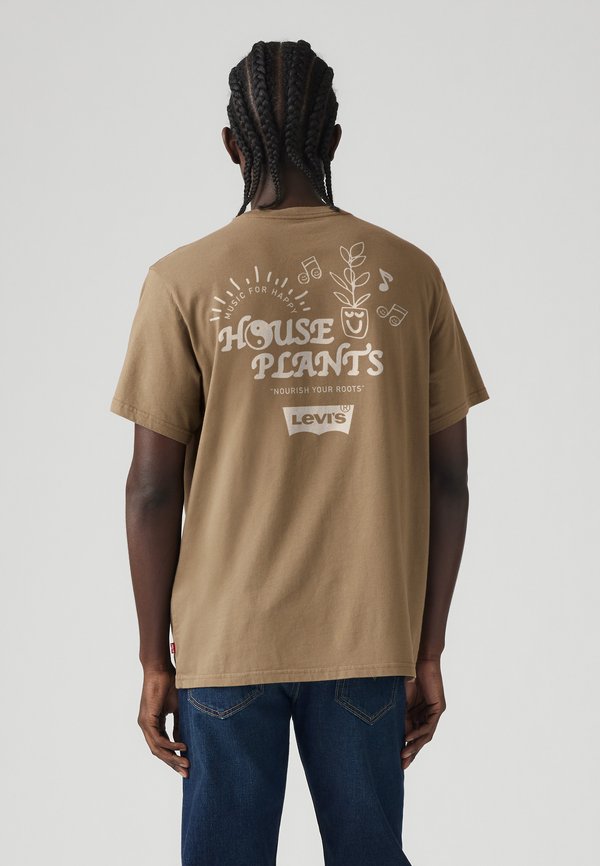 RELAXED FIT TEE  - Print T-shirt - beige