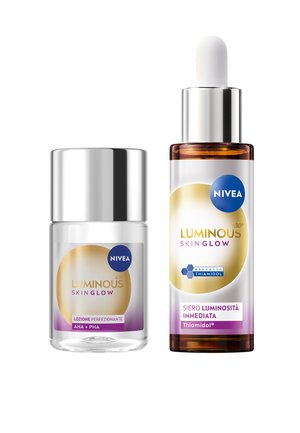 NIVEA SKIN GLOW LOZIONE PERFEZIONANTE 100 ML E SIERO LUMINOSITÀ 30 ML - Kit skincare