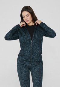 Tezenis Mikina na zip - animal-print  y blu stampa animalier