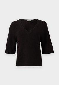 JDYELANORA V NECK - Pullover - black