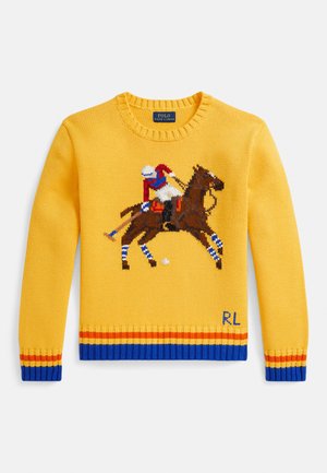 POLO PLAYER COTTON SWEATER 7-14Y - Strikkegenser - racing yellow