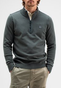 Butcher of Blue CLIFDEN HALF ZIP - Trui - grey black