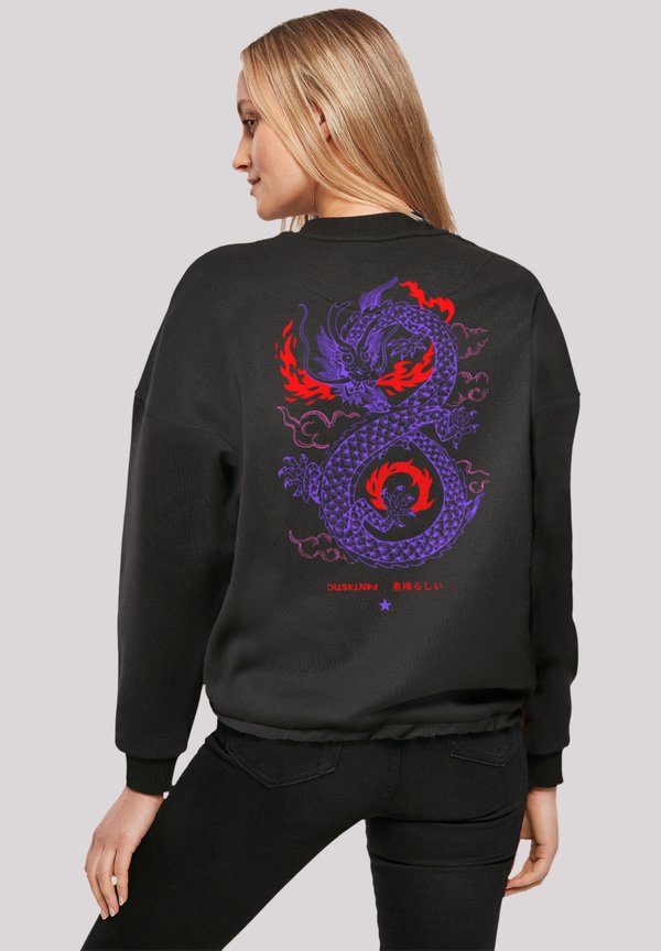 DRACHE FEUER JAPAN - Sweatshirt - schwarz