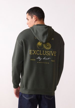 Pier One Felpa con cappuccio - dark green