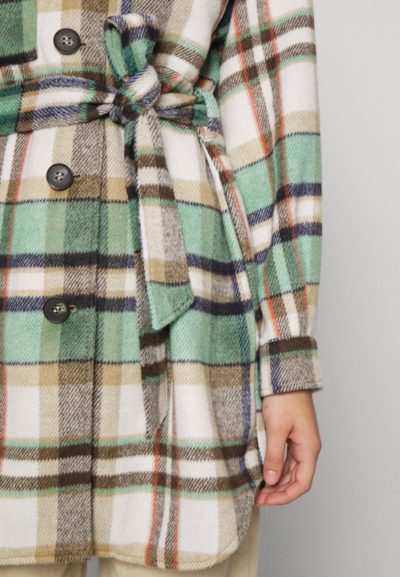 Damen Parkas | ONLY ONLJOAN LIFE BELT SHACKET Kurzmantel creme de menthe/beige - RQ36640 Damen Parkas | ONLY ONLJOAN LIFE BELT SHACKET Kurzmantel creme de menthe/beige - RQ36640