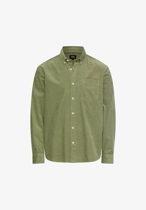 camel active, CORD HEMD MIT 2-WEGE STRETCH - Skjorter - leaf green
